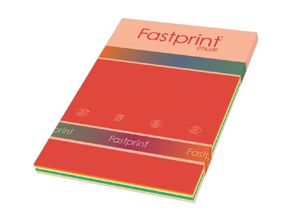 Een Kopieerpapier Fastprint A4 160gr 10 kleuren 50 vel koop je bij iPlusoffice